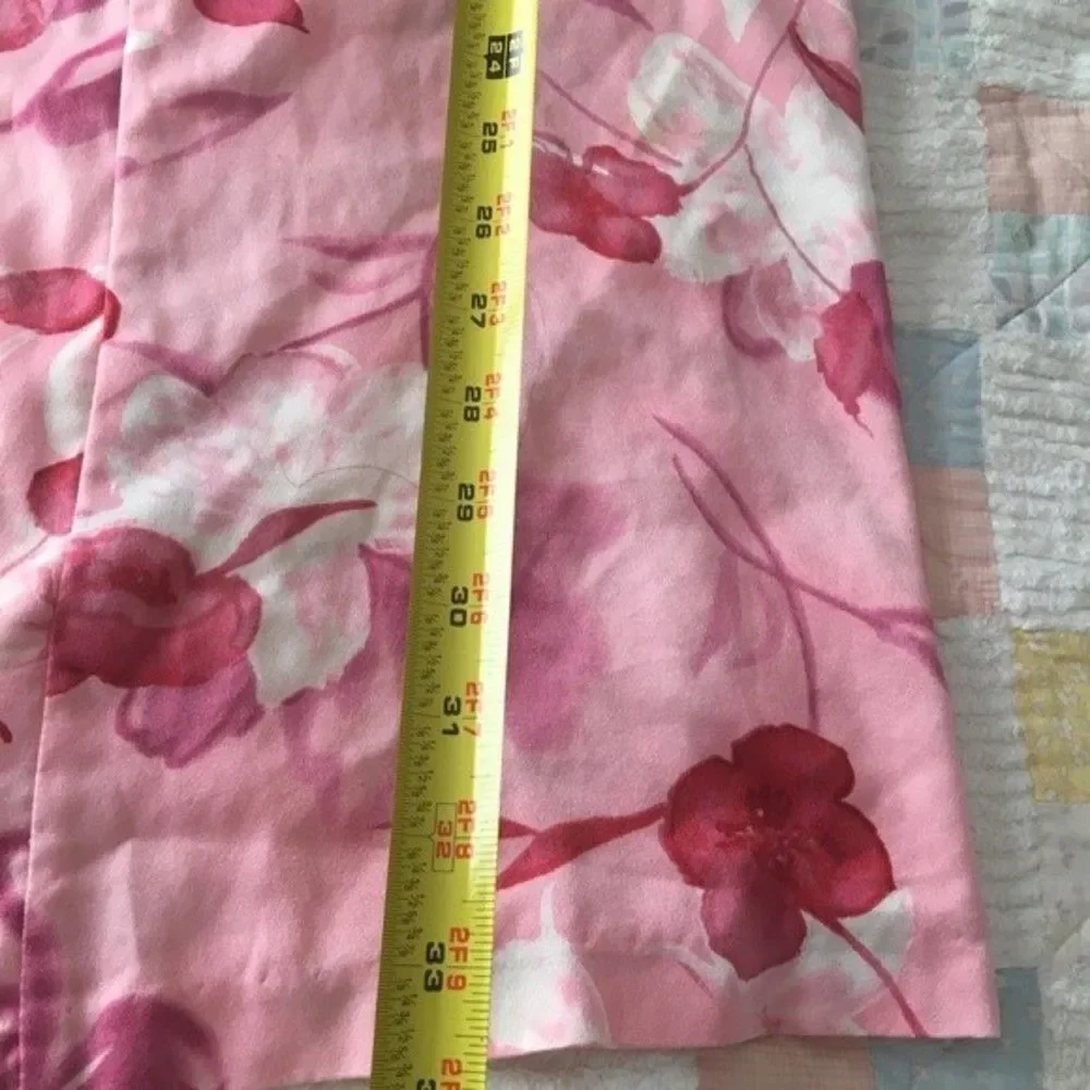 Vtg Y2k California Dynasty pink Floral Kaftan Casual 1-size wrap silky Robe Lady